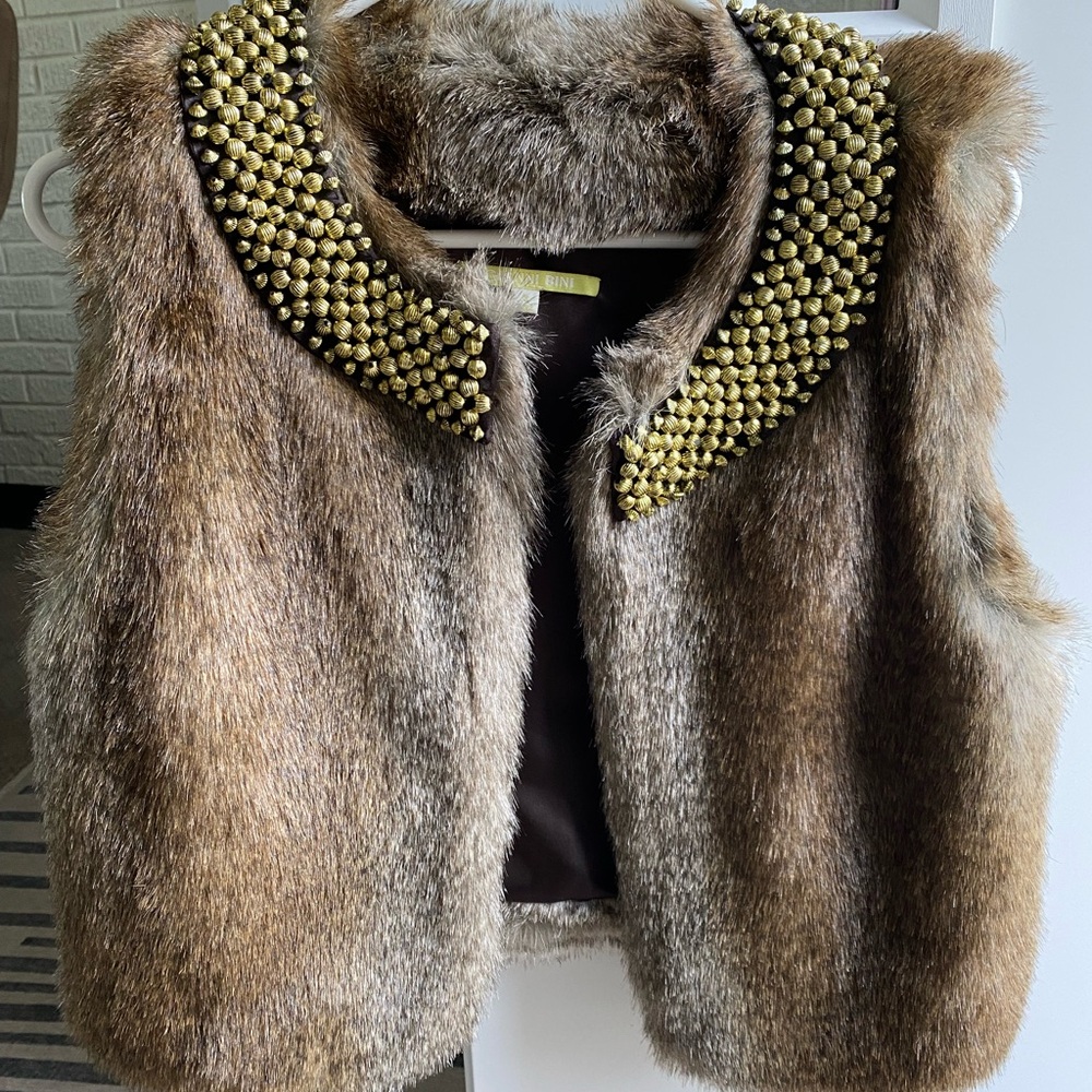 Faux fur vest. Excellent condition!